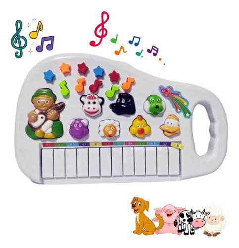 Piano Musical Infantil Fazendinha